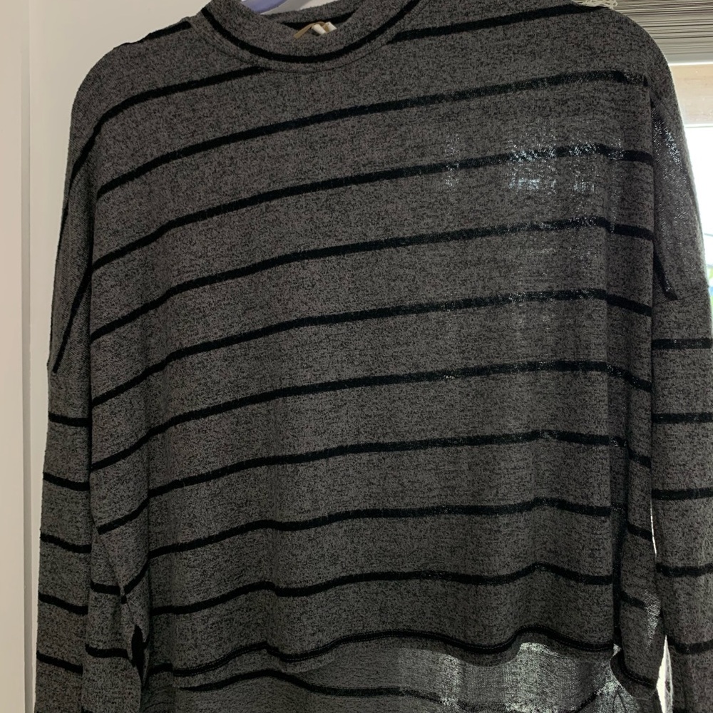 Grey & Black Crewneck